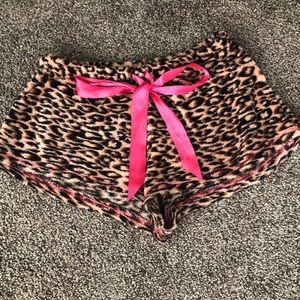 Wet seal leopard pj bottom shorts.